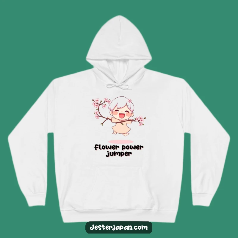 Funny Spring Hop Hoodie: Cozy Joyful Character, Perfect Humorous Gift
