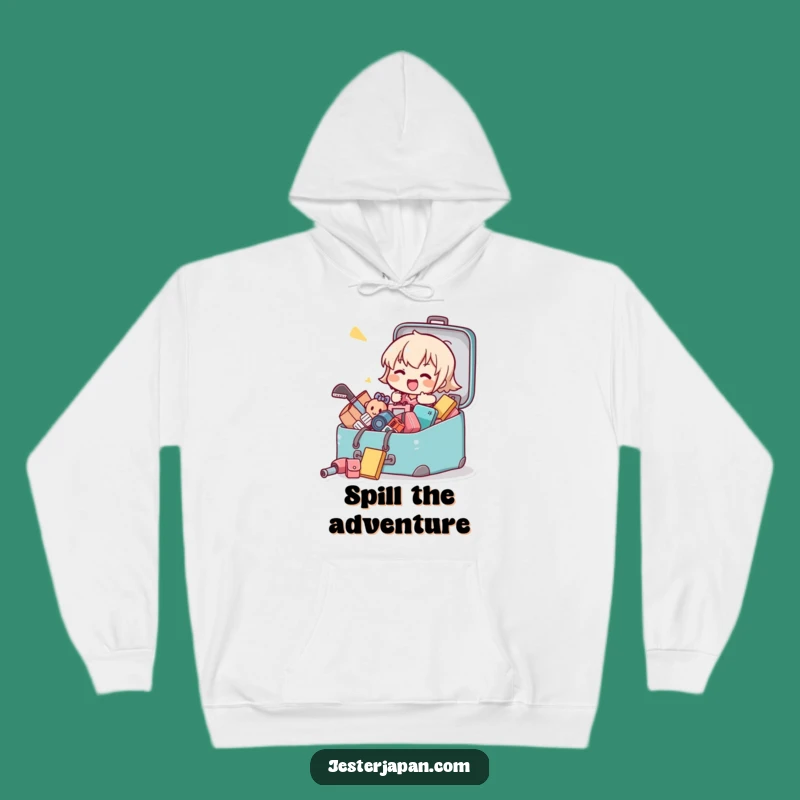 Funny Kawaii Packing Frenzy Hoodie - Cozy & Hilarious Travel Wear