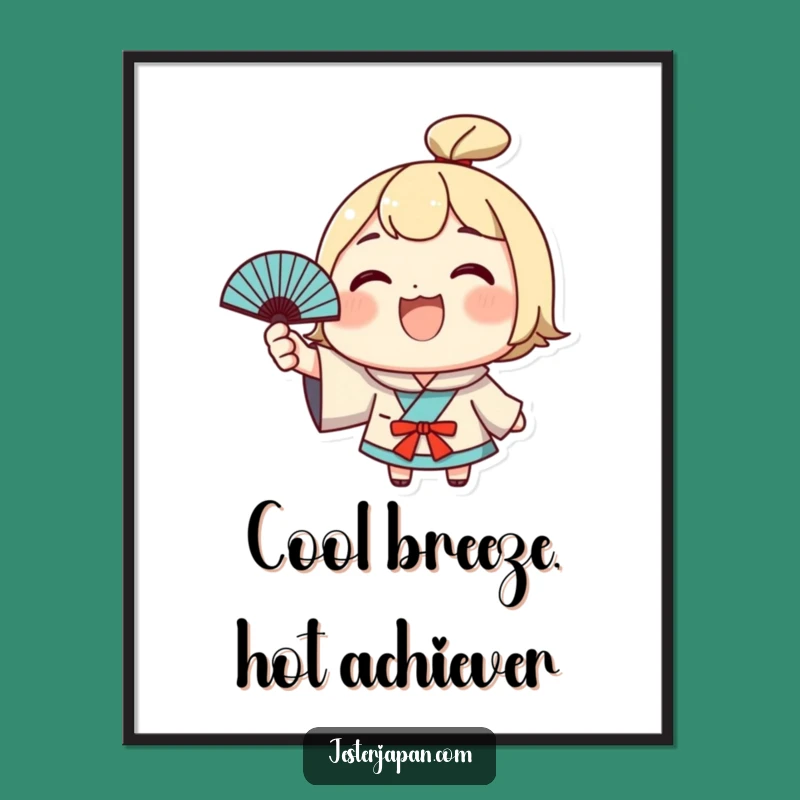 Free Printable Kawaii Fan Art - Funny Downloadable Gift for Walls