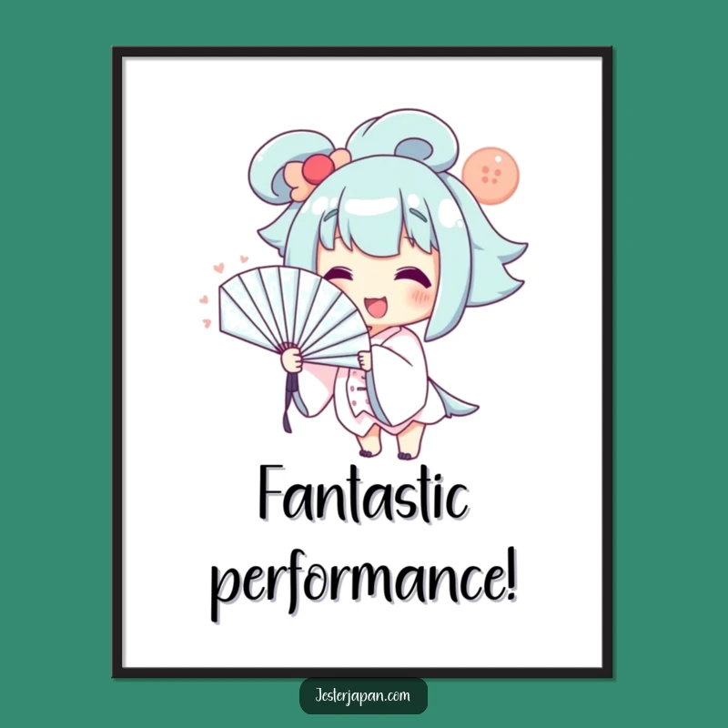 Free Printable Wall Art: Funny Fan Character, Dramatic Downloadable Decor!