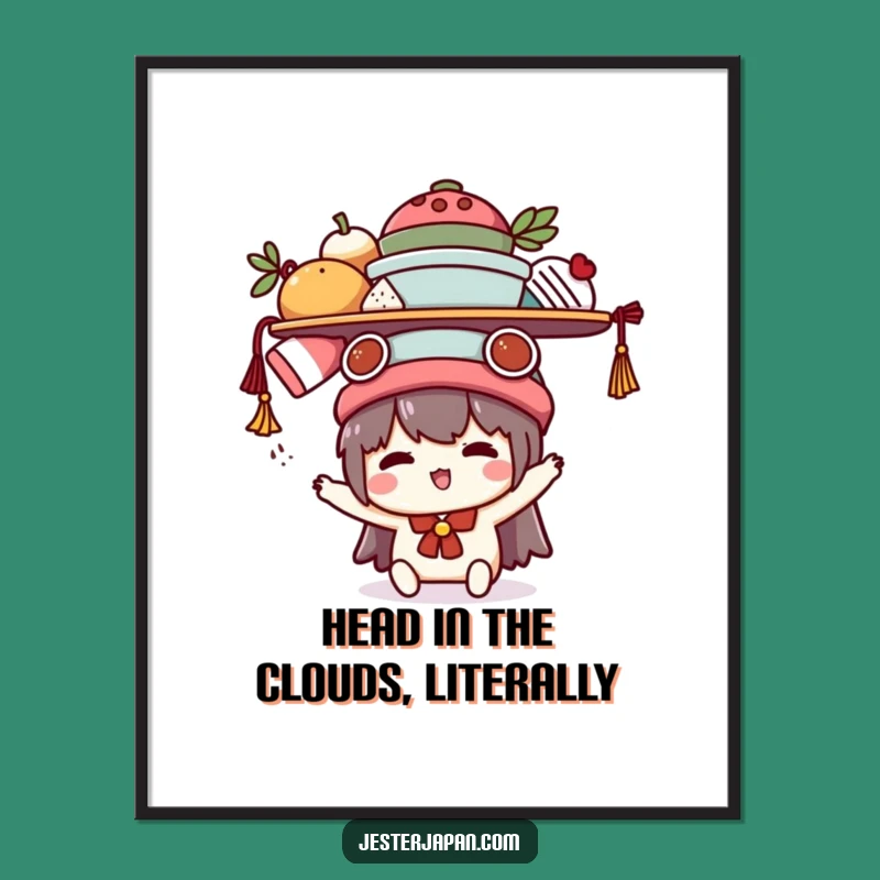 Kawaii Balancing Act Art: Free Printable Quirky Decor Downloadable!