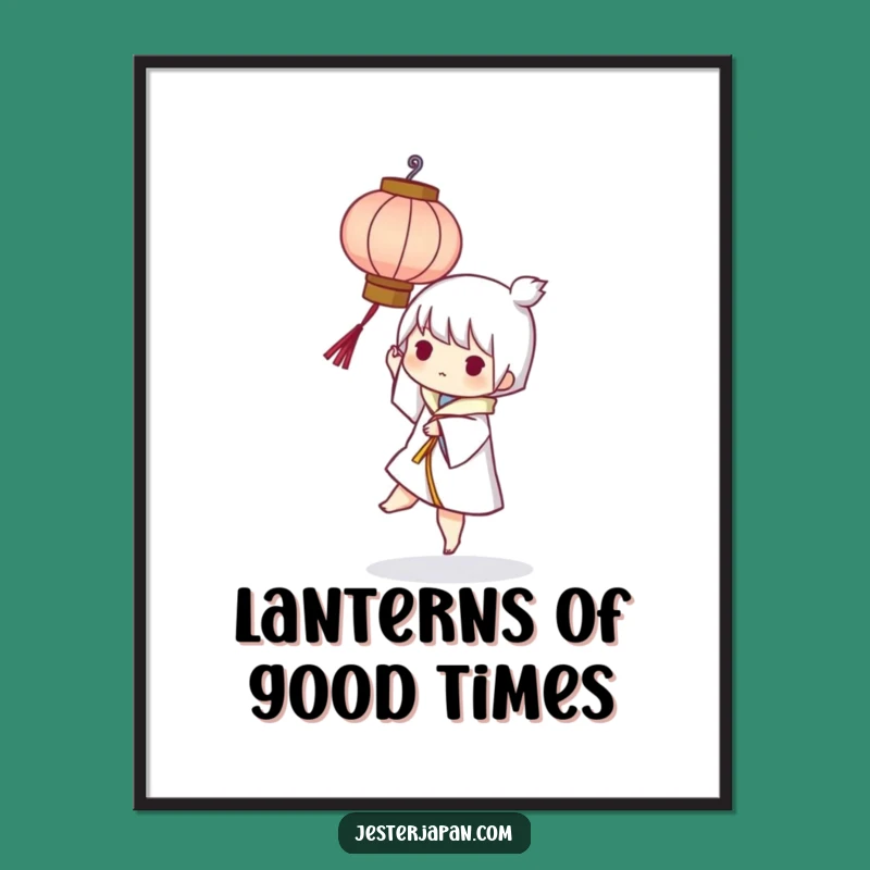 Free Printable Wall Art: Lantern Balance Funny Downloadable Decor