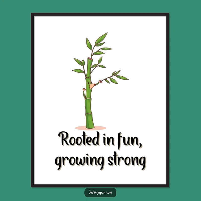 Funny Free Printable Wall Art: Joyful Bamboo Downloadable Decor for Zen Spaces