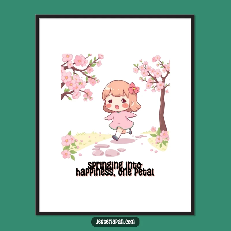 Free Printable Wall Art: Cherry Blossom Dancer Downloadable Art