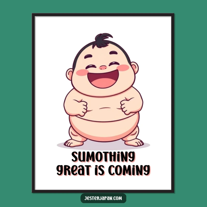 Free Printable Sumo Pose Wall Art: Hilarious Character Downloadable Decor