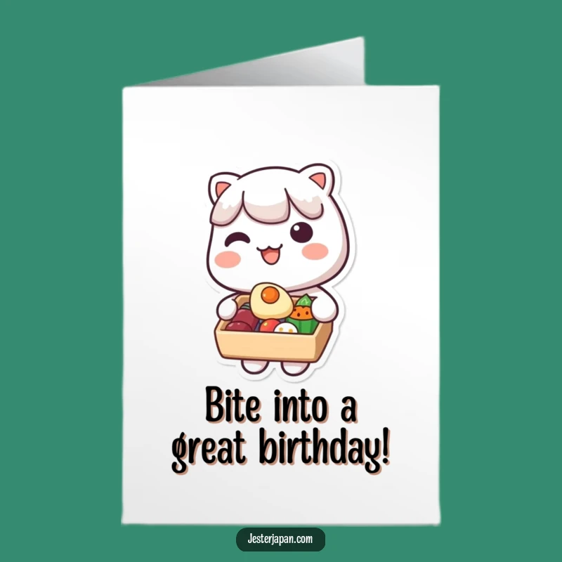 Free Printable Birthday Card: Kawaii Bento Box, Share the Fun Downloadable Gift