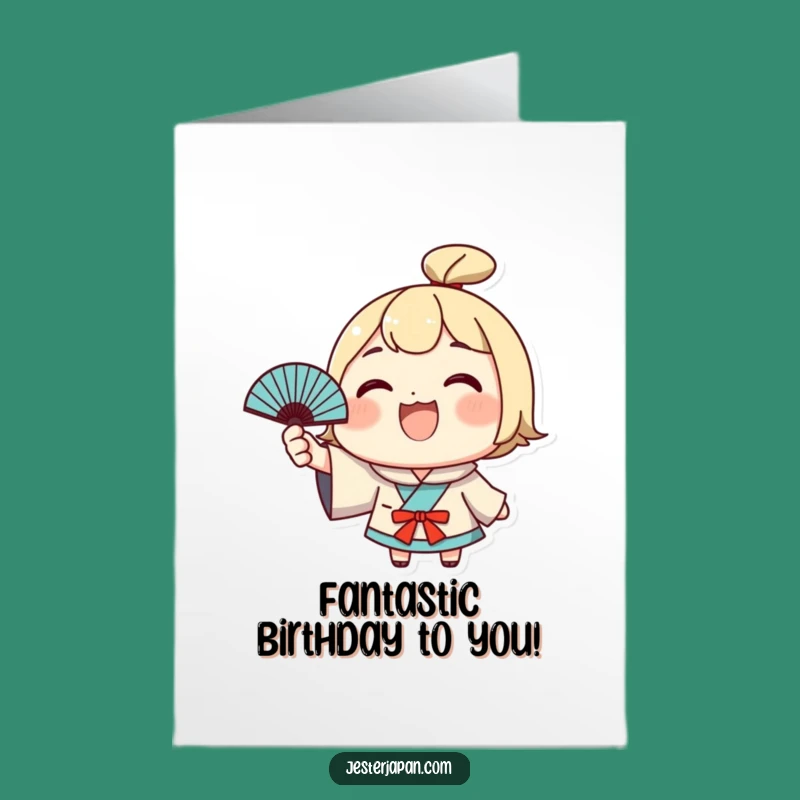 Free Printable Kawaii Fan Card - Funny Birthday Downloadable Gift