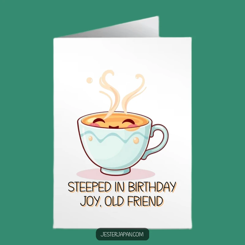 Free Printable Funny Tea Cup Birthday Card - A Playful Sigh for Laughs