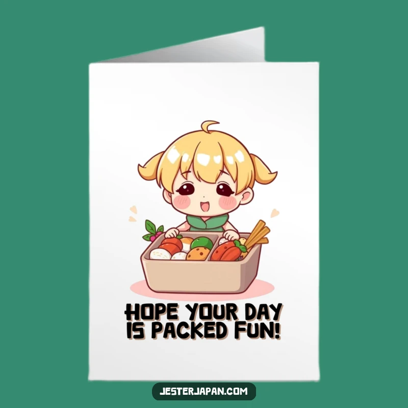 Free Printable Birthday Card: Bento Box Packer, Fun Downloadable Gift