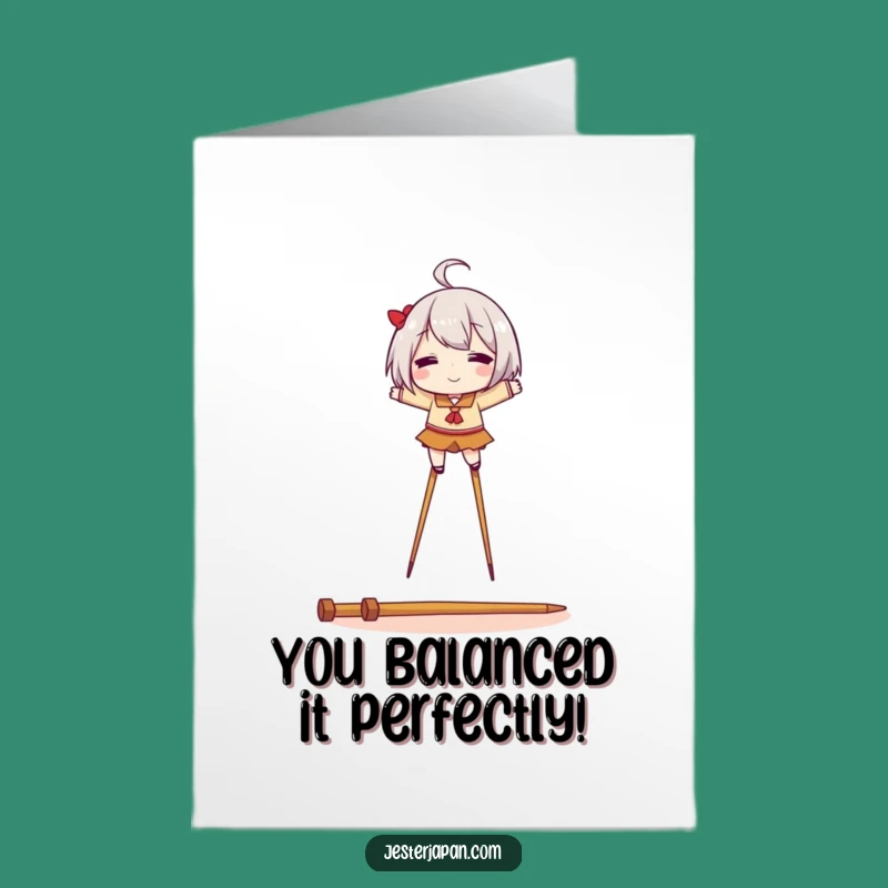 Chopstick Stilts Funny Free Printable Congrats Card - Quirky DIY Download