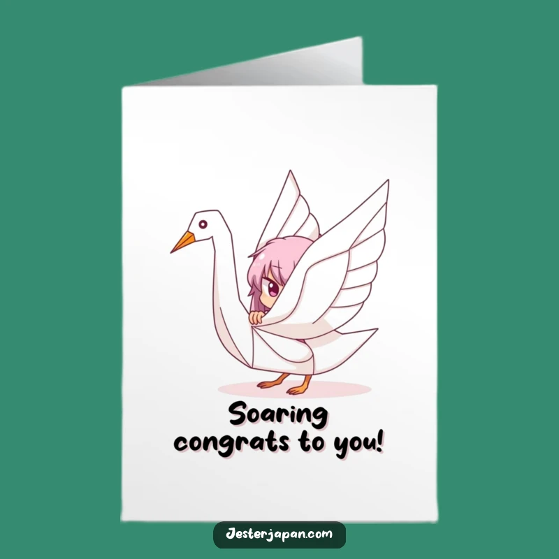 Free Printable Congrats Card: Origami Crane Reveal for a Sweet Downloadable Gift