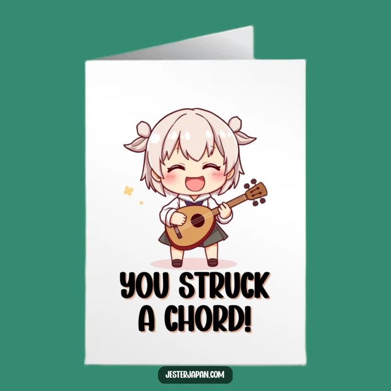 Free Printable Congrats Card: Shamisen Star Performance - Funny Downloadable Gift!