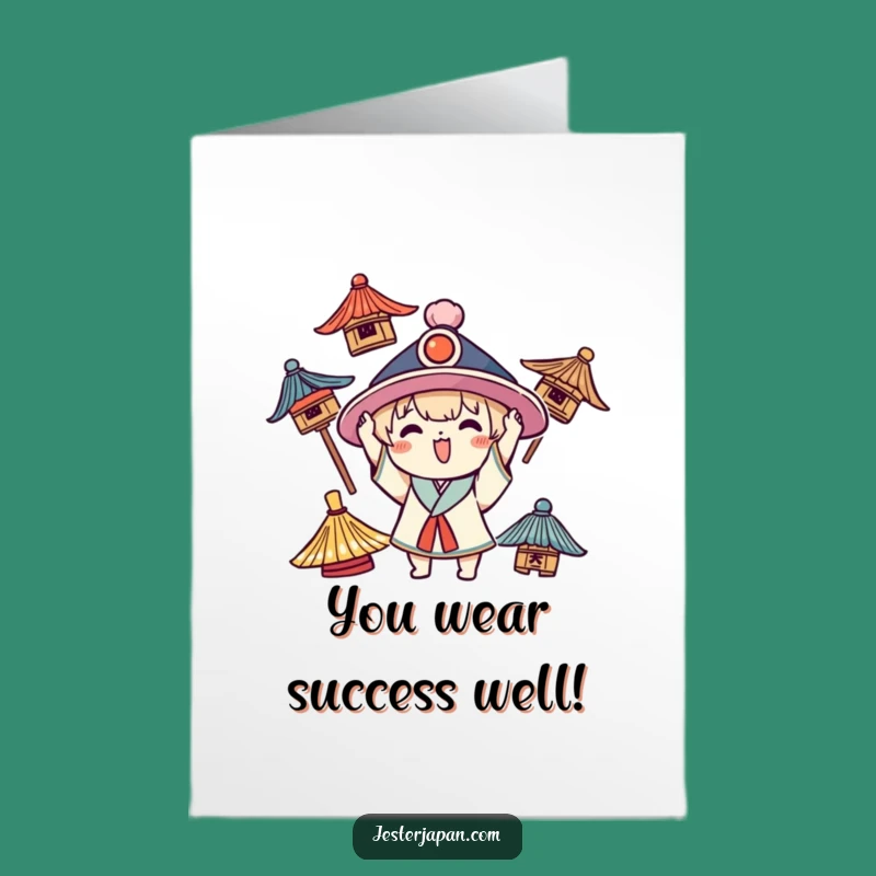Free Printable Kawaii Hat Enthusiast Congrats Card - Funny Downloadable Gift