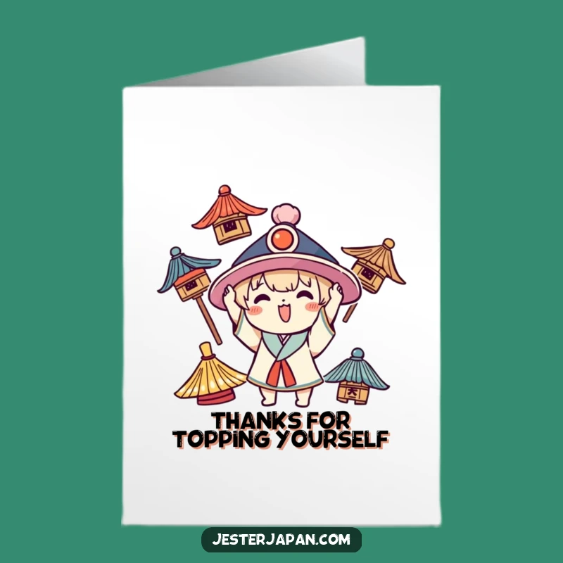 Free Printable Kawaii Hat Enthusiast Thank You Card - Funny Downloadable Gift