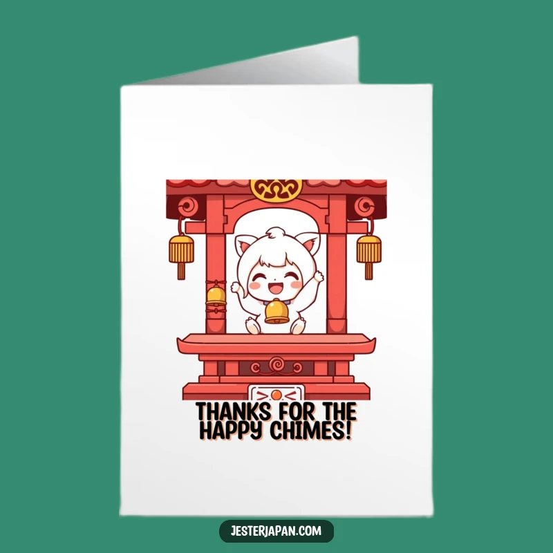 Free Printable Thank You Card: Funny Bell Ringer Character, Wonderful Downloadable Gift