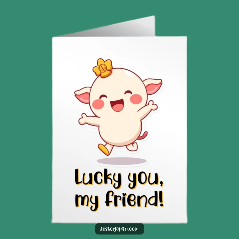 Free Printable Thank You Card: Giggling Lucky Charm for Your Kindness