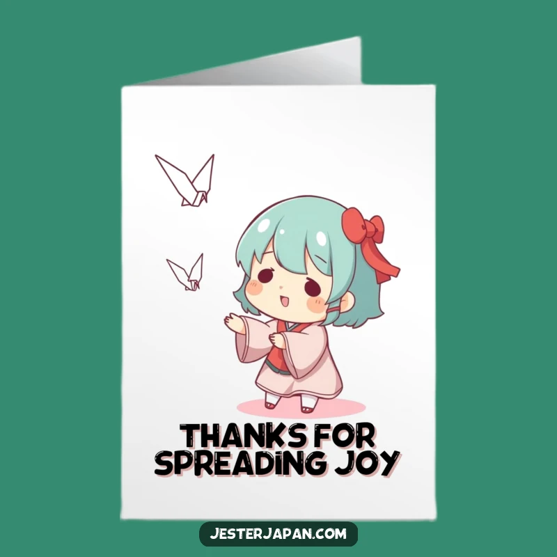 Origami Crane Funny Free Printable Thank You Card - Playful DIY