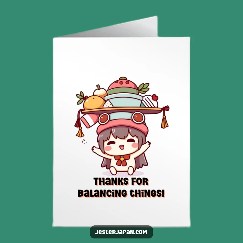 Thank You Kawaii Balance: Free Printable Juggling Gratitude Downloadable Gift!