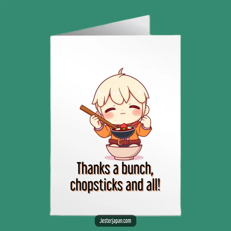 Funny Free Printable Thank You Card: Chopstick Fiasco - Downloadable Gift!