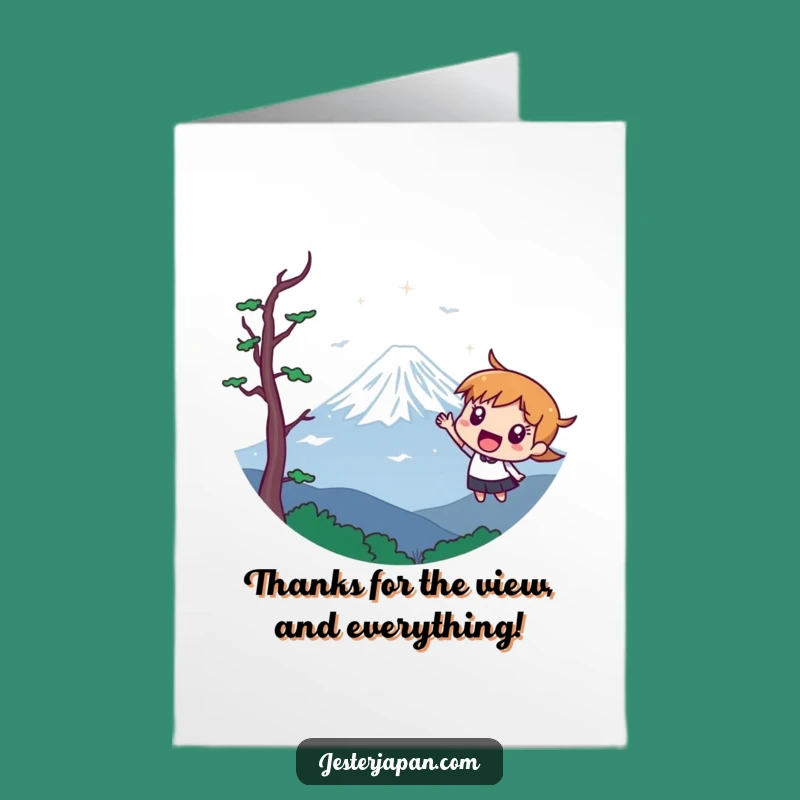 Free Printable Thank You Card: Fuji Views - Downloadable Gift!