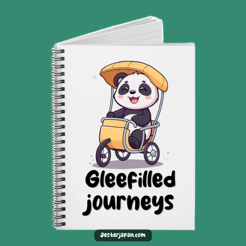 Funny Panda Notebook: Rickshaw Glee Journal, Perfect for Notes & Funny Gifts