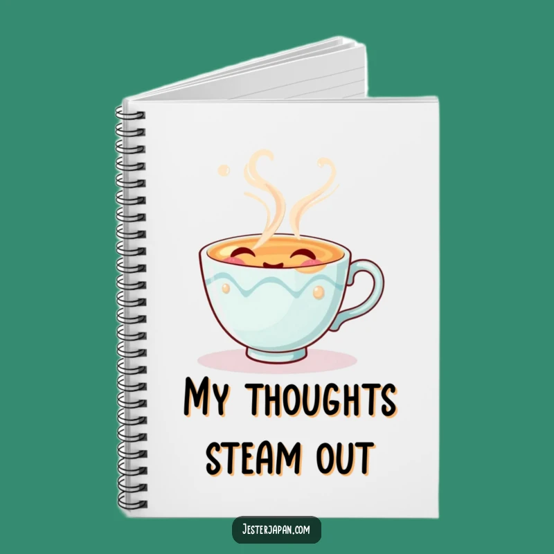 Funny Tea Cup Notebook - Perfect for Jotting Down Happy Thoughts