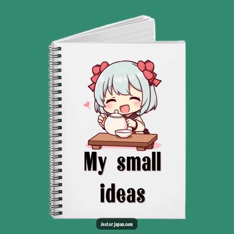 Funny Tiny Tea Ceremony Notebook - Journal Your Peaceful Thoughts