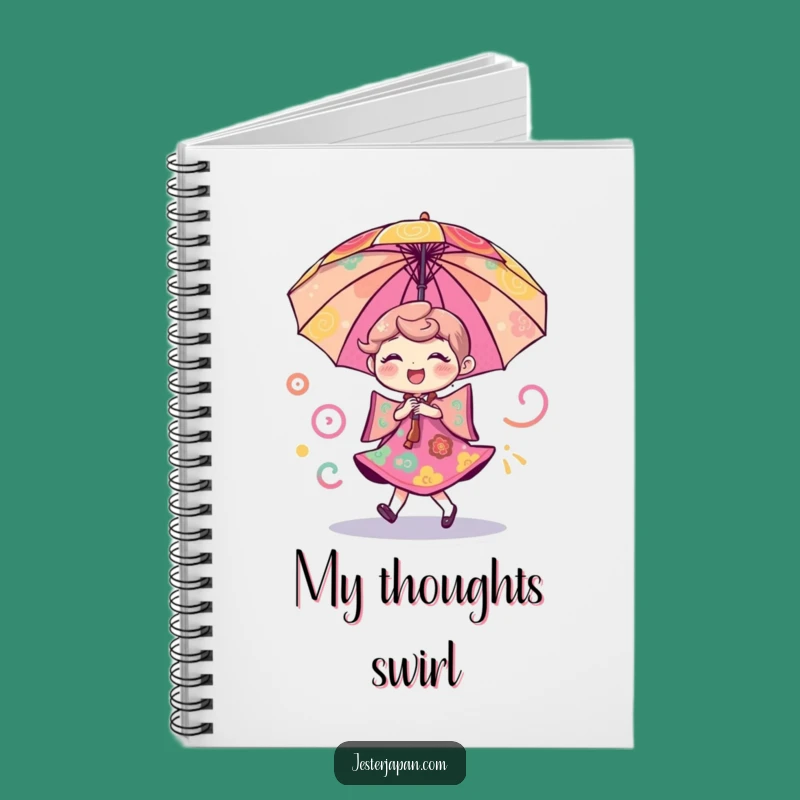 Funny Umbrella Dance Notebook - Creative Journaling with Cheerful Flair Gift