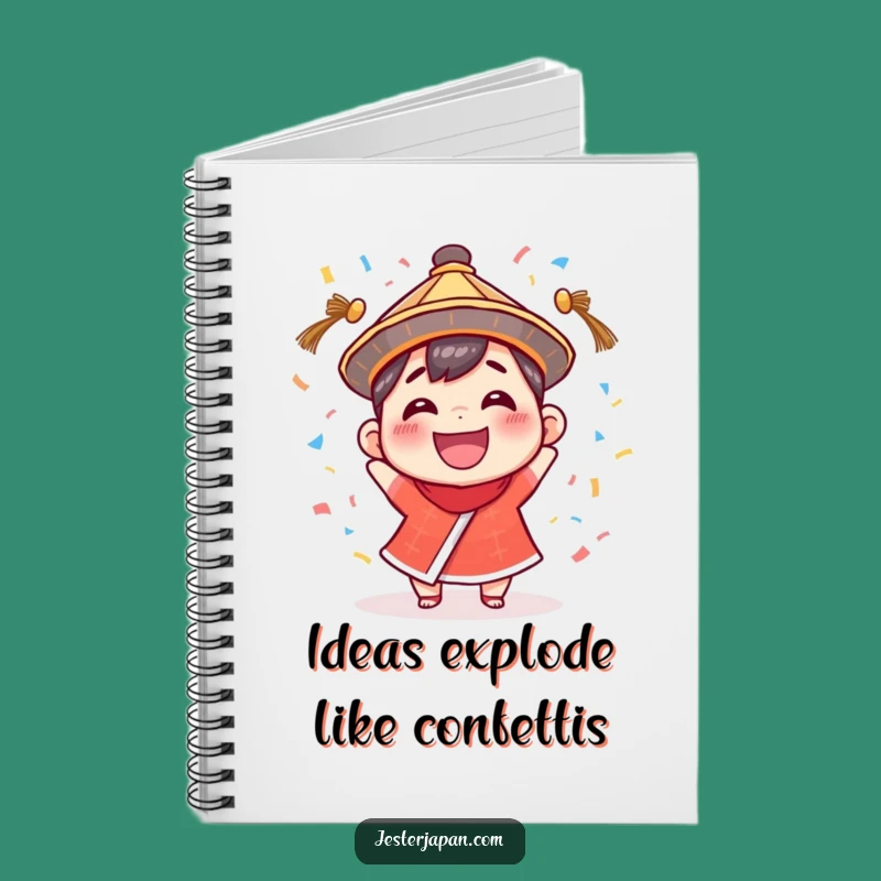 Funny Confetti Character Notebook: Jot Down Joyful Ideas with This Traditional Hat Journal