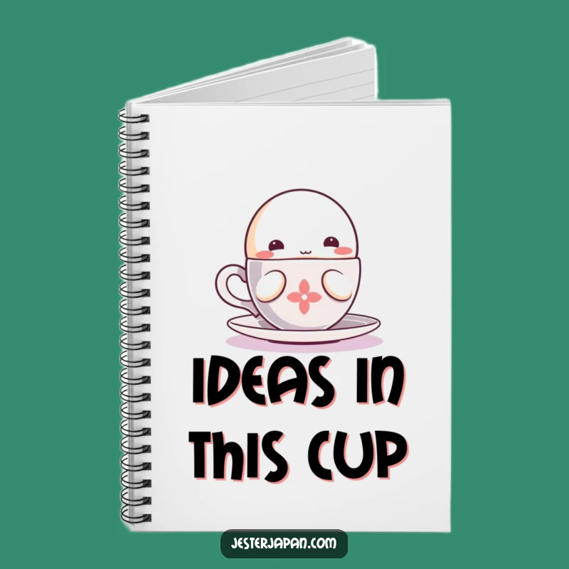 Funny Kawaii Sipping Notebook: Jot Down Thoughts with Cozy Character