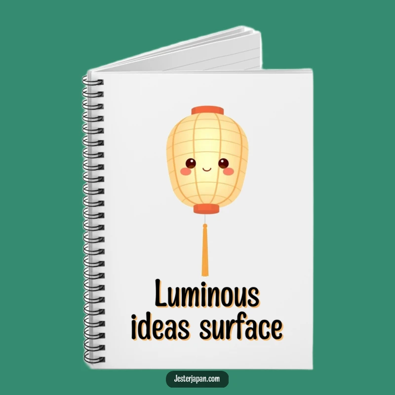 Funny Paper Lantern Notebook - Serene Journaling with Gentle Humor Gift