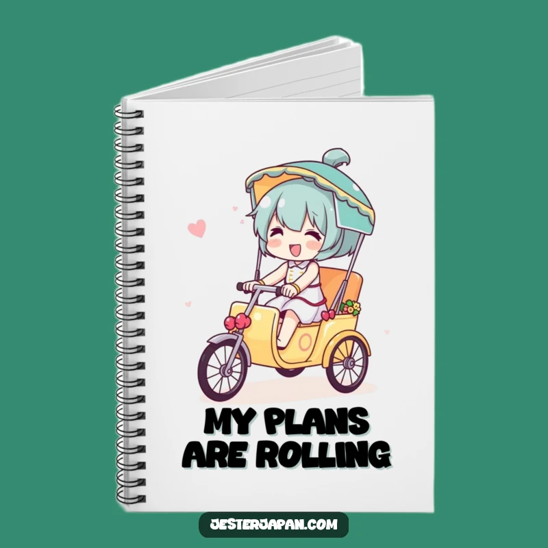 Funny Rickshaw Rider Notebook - Hilarious Journal for Travel Plans & Ideas