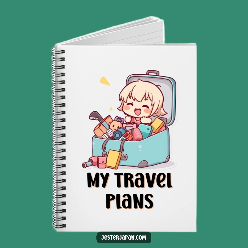 Funny Kawaii Packing Planner Notebook - Hilarious & Organized Gift