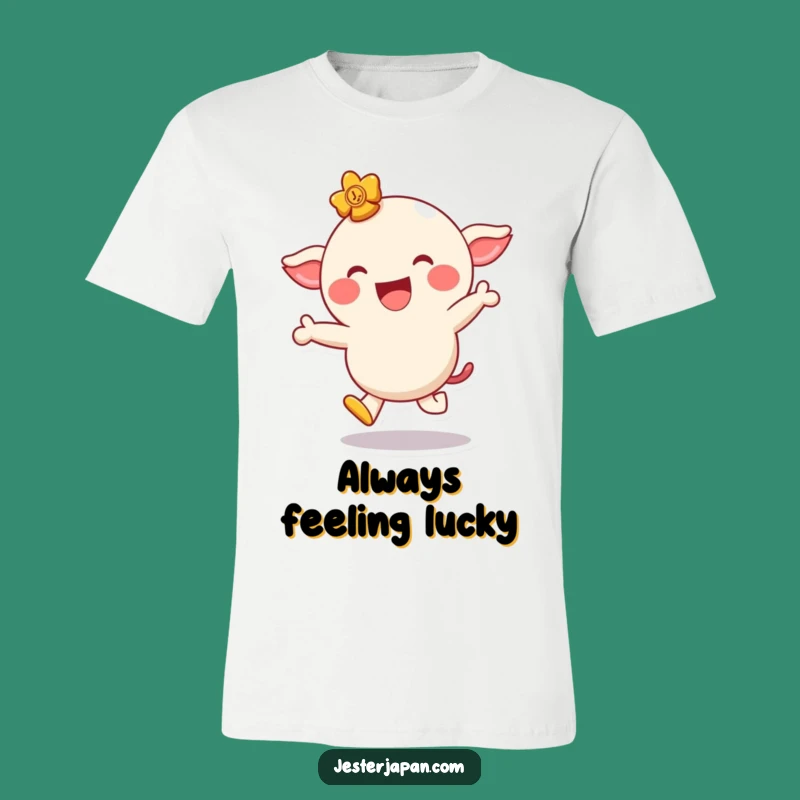 Funny Lucky Charm Tee - Playful Character and Joyful Smile Shirt Gift