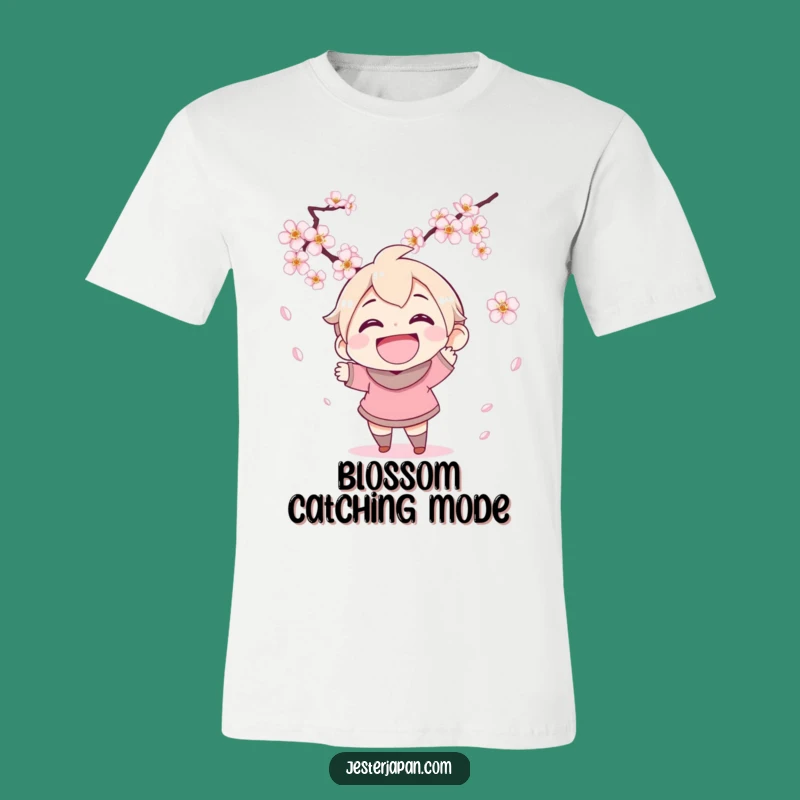 Funny Blossom Catcher T-Shirt - Joyful Spring Tee for Happy Souls