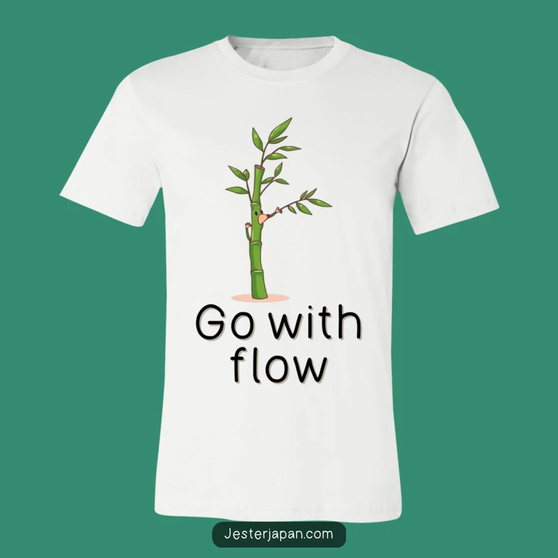 Funny Bamboo T-Shirt: Joyful Sway, Nature's Calm - Relaxing Gift!
