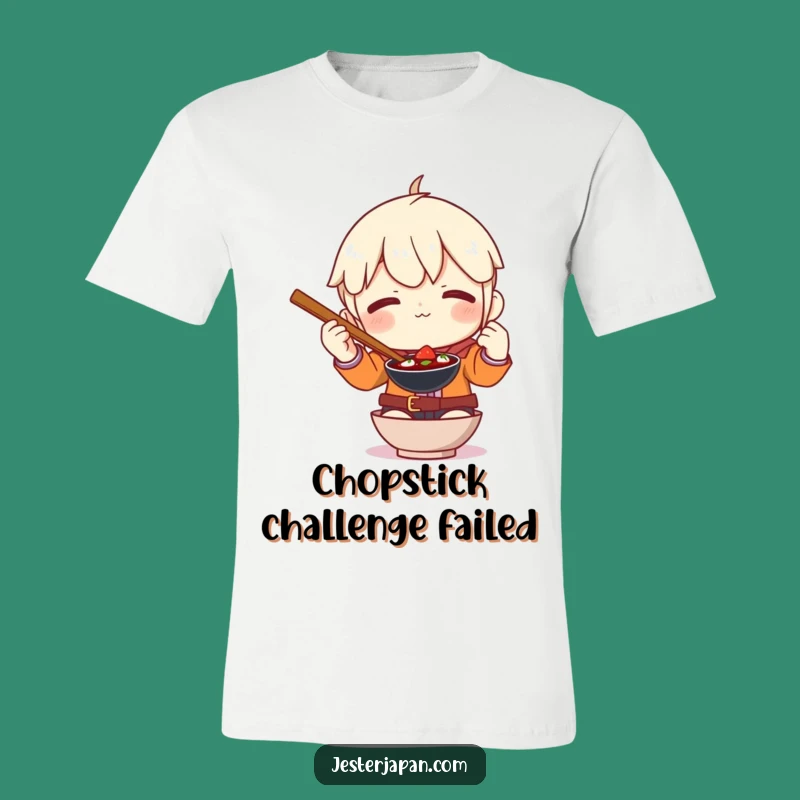 Funny Chopstick Challenge T-Shirt: Hilarious Foodie Apparel and Perfect Gift