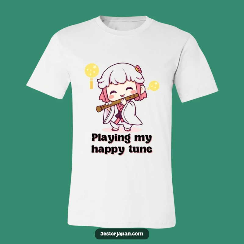 Funny Kawaii Melody Maker Tee - Hilarious Japanese Flute Shirt