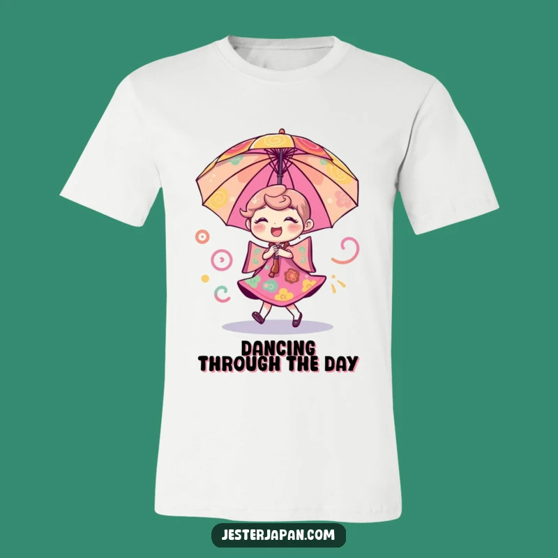 Funny Umbrella Dancer Tee - Wearable Joy and Colorful Pattern Shirt Gift