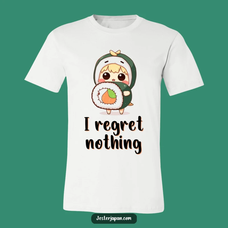 Funny Surprised Sushi Tee, Cute Anime Character T-Shirt - Perfect Funny Gift