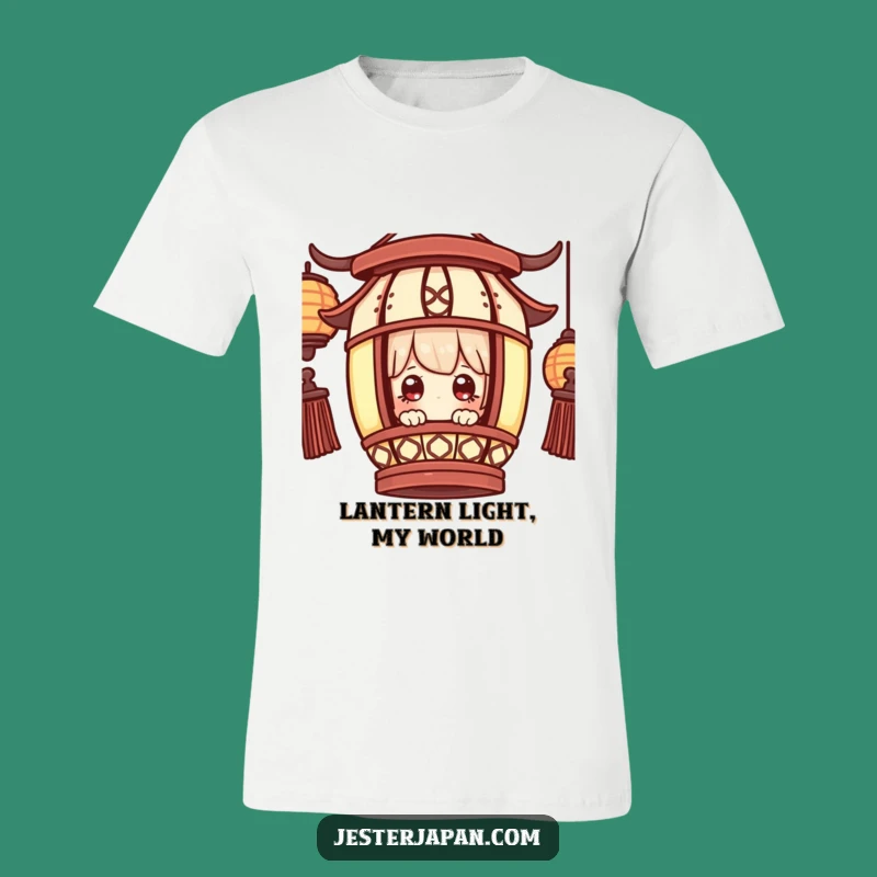 Funny Lantern Peek T-Shirt: Wonder Character, Hilarious Gift for the Curious
