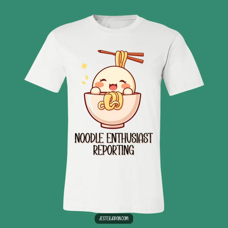 Funny Kawaii Noodle Slurp T-Shirt: Wear Your Foodie Joy Loudly