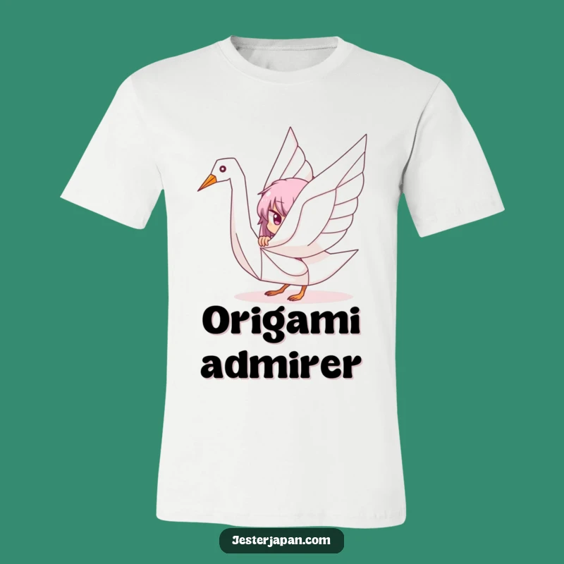 Funny Peekaboo Crane T-Shirt - Playful Art Tee for Curious Minds
