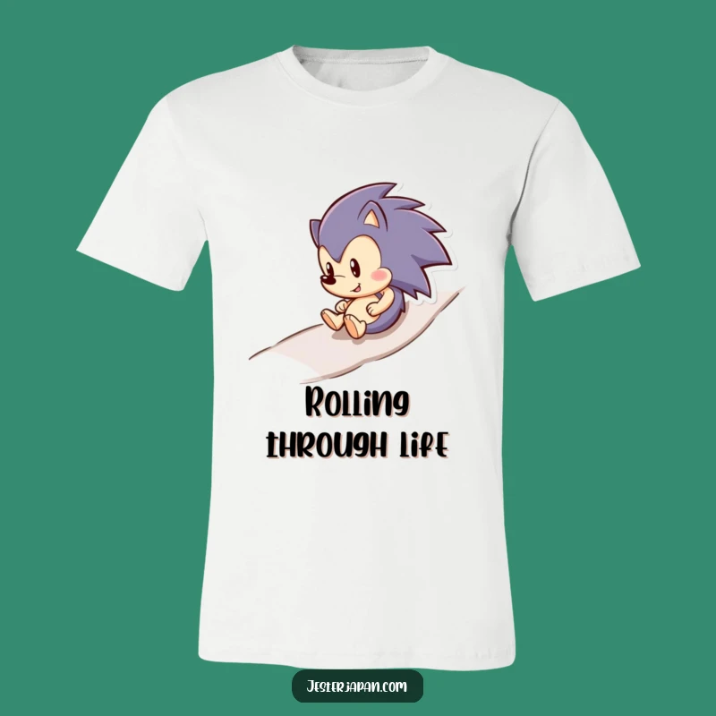 Funny Hedgehog Rolling Tee - Hilarious Cute Animal Shirt Gift