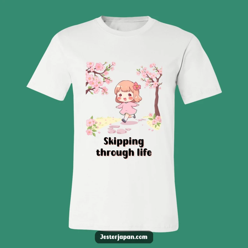Funny Spring Skip T-Shirt: Cheerful & Humorous Gift for Happy Walkers