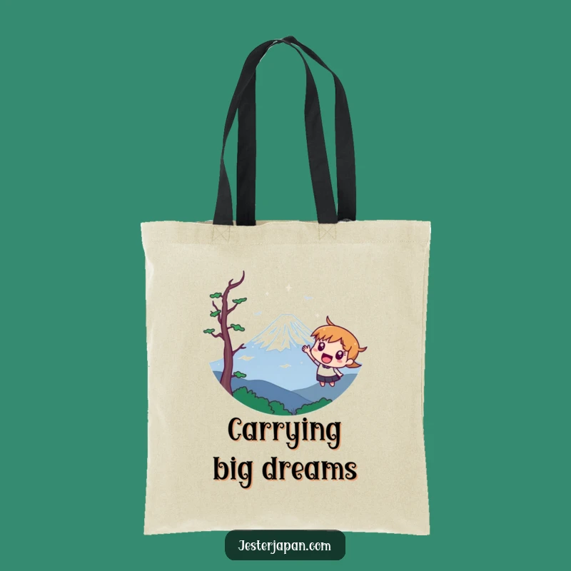 Funny Mount Fuji Adventure Tote Bag: Carry Your Dreams and Essentials