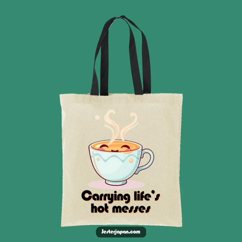 Funny Tea Cup Tote Bag - Practical and Humorous Carry-All Gift