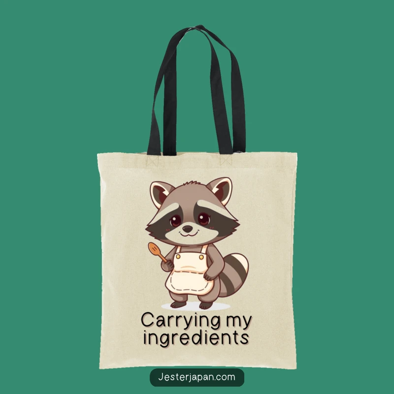 Funny Raccoon Chef Tote Bag: Carry Your Ingredients with Hilarious Flair