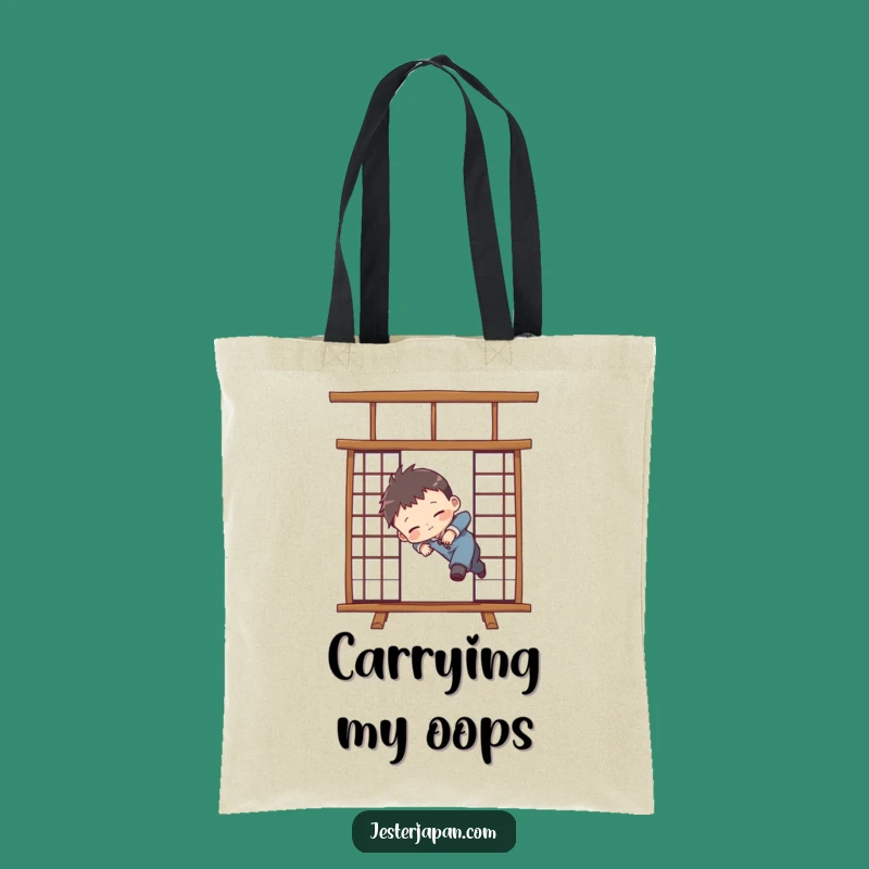 Funny Chibi Shoji Screen Tote Bag - Carry Your Laughs & Oopsies!