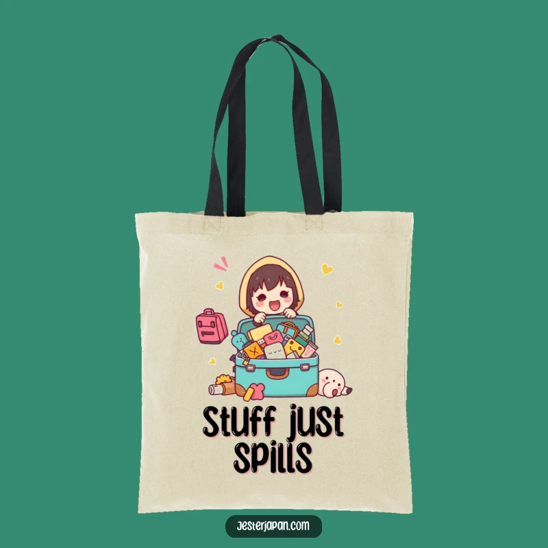 Funny Packing Kawaii Tote Bag: Carry Your Chaos with Fun Character